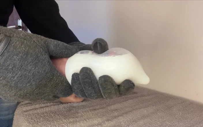 Greedy truck: Cane Massaging the Huge Head of His Cock Until He...