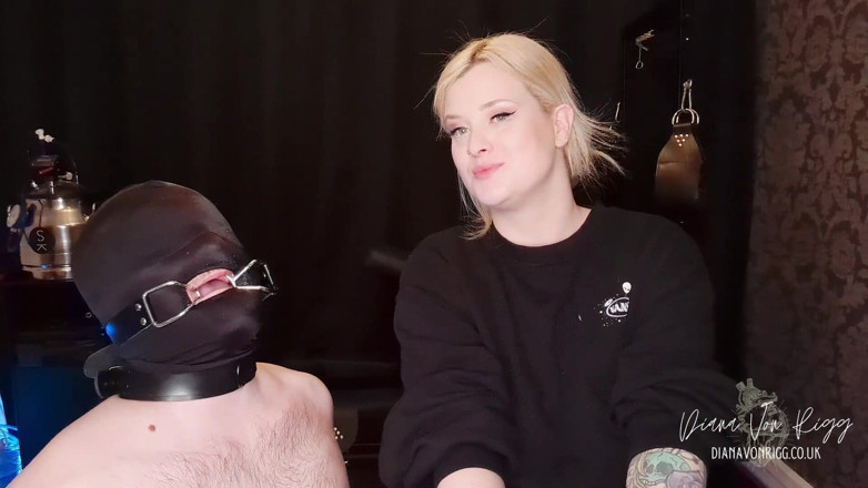 Diana Von Rigg: Hogtie Struggle for My Spit
