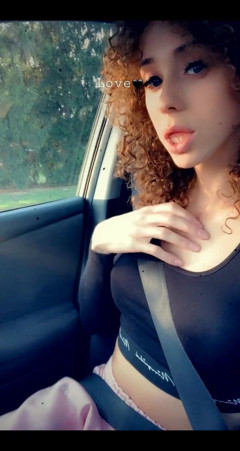 Riding in the Car - Showing You My Sweet Tits thumbnail