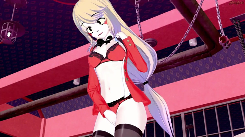 Hentai Smash: Charlie se masturbando até ela gozar - Hazbin hotel Hentai
