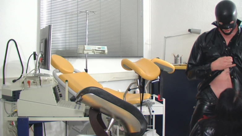 Rubber & Clinic Studio - 1ATOYS: Anal masturbation and piss in mouth in rubber