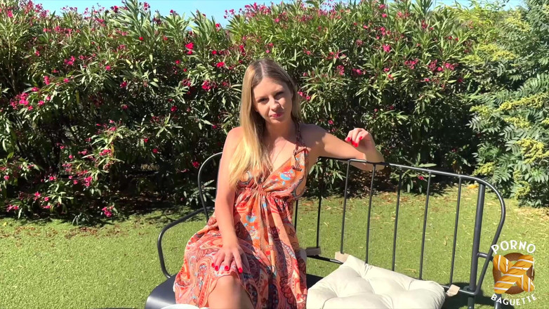 Porno Baguette: Rebecca, Gorgeous Blonde, Gets Fucked by Two Dudes