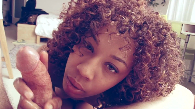 BB blowjobs and fucking: Dirty talking ebony bikini handjob slut