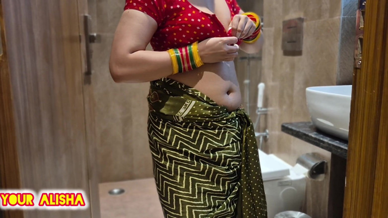 Your Alisha: Found Bhabhi Naked in the Washroom and Fucks Her