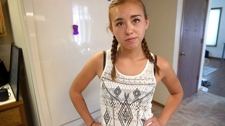 BrandiBraids: Naughty Stepdaughter Bribes Stepdad for Sex Lesson