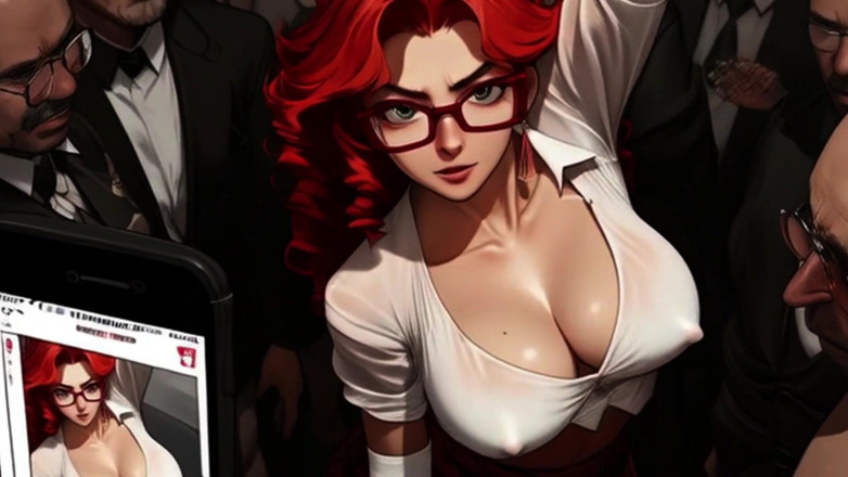 Spicy Toons: Cockhungry college girls get gangbanged em um Mosh Pit