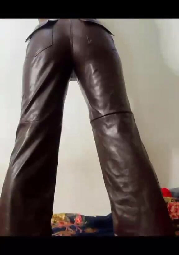 African Fart Queen: Custom Fart Video in Expensive Leather Pants