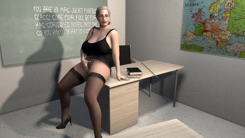 Wraith ward: Maestra tocando su coño delante de su estudiante: porno 3D