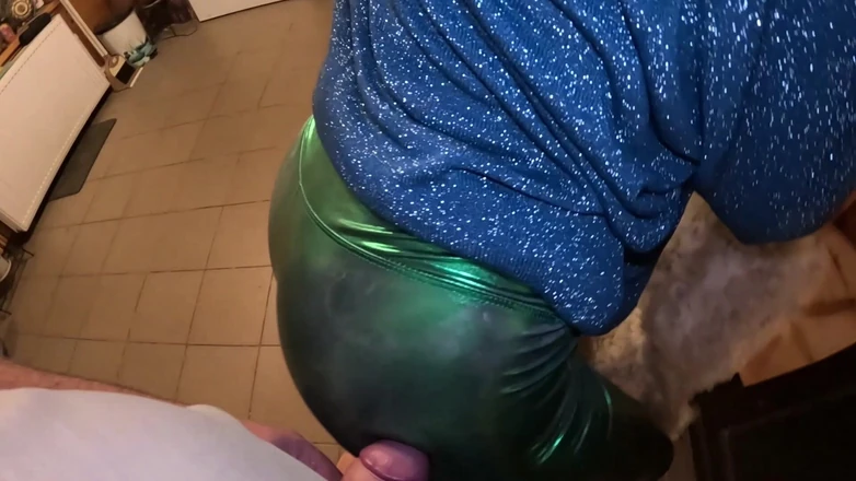 MilfyCalla: Deep Blow-job and Cum Play on My Shiny Cameltoe 285