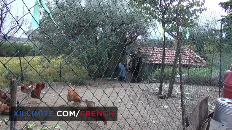 French girls at work: Sex in the farm with hot teen