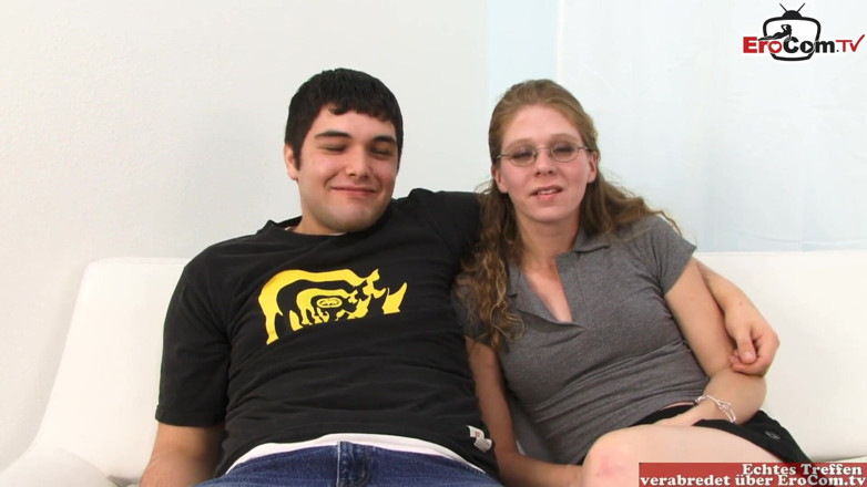 EroCom: Skinny wife with glasses and tiny tits enjoy the BBC