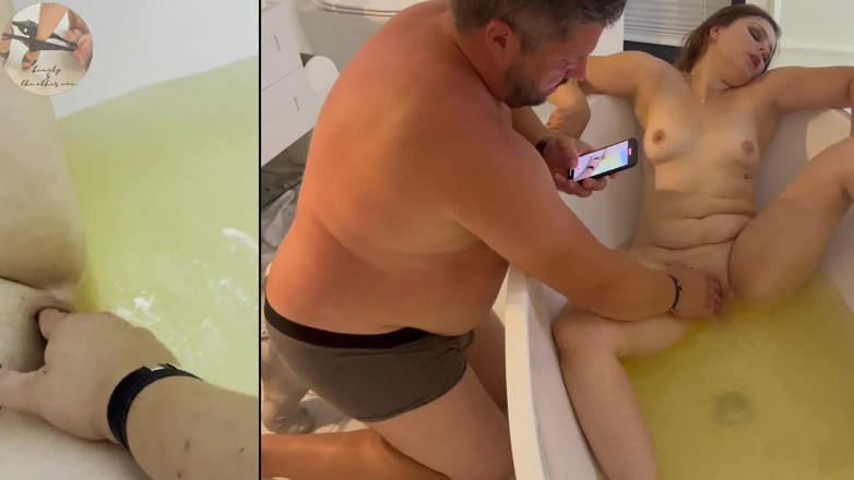 beauty_and_the_other_one: Masa mandi Lexi, orgasme berganda dengan bantuan Luca