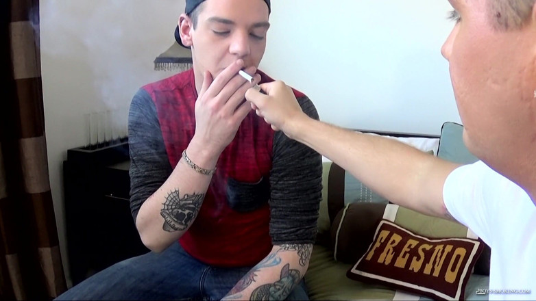 Boys Smoking: Blowing Smoke &amp; Blowing Dicks