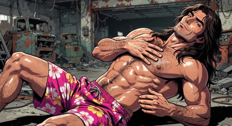 Erotic Man: Gorąca spocona animacja mężczyzn