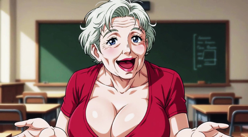 AI Porn: Naughty Cleavage Teachers Tease