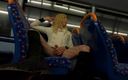 Themidnightminx: Кроссдрессер кончает в автобусе