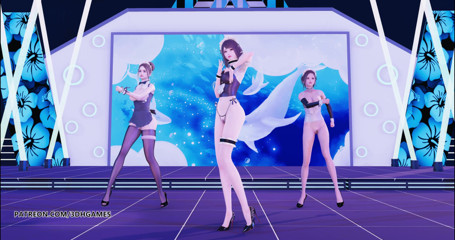 3D-Hentai Games: Hurly burly sexy maid hot striptease 4K