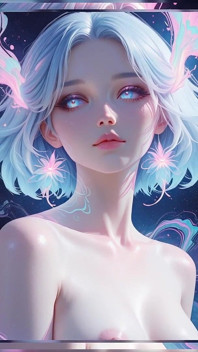 Estetik ai sanatı: neon rüyalarında eterli çıplak portreler