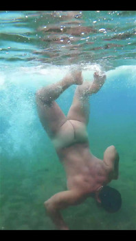 What a Nice Feeling to Swim Like This, I Wanted to Have Cum for You, but People Showed up