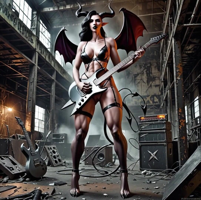 Horny van stevie: Succubus Metal 밴드 뮤직 비디오