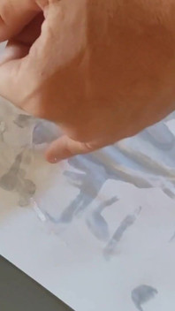 Drawing on Paper with Your Own Cum.