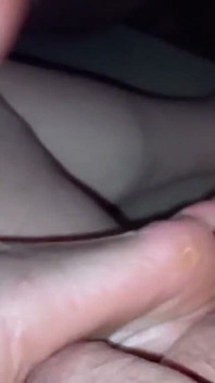 Cum on Mature Granny Rough Soles and Ass