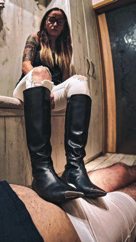 Divine Humiliation - Sharp Boots on the Slave
