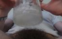 Hunky time: Spitting Into a Glass - Hairy Pubis