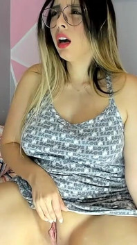 JOI Latina Horny Pregnant Plays with Her Juicy Pussy