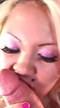 Special Bottle - Blonde Asian Babe Eats Ass and Takes a Facial