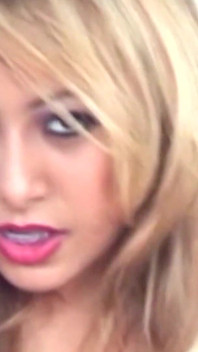 The Radiant Blonde Angel in White Lingerie Plays with a Dildo