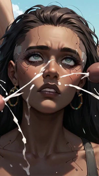 A Black Cyberpunk Beach Whore. Best Porn Ever! Horny Bitch!