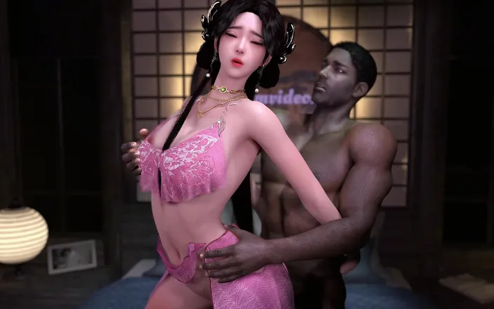 Why fuck so hard: 3D Cute Asian Babe Cheating with BBC