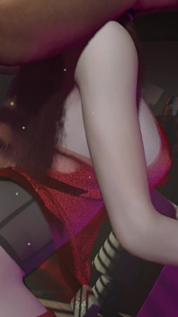3d sexy porno star cinese fa sesso con il grande cazzo bianco di babbo natale prima dello schermo