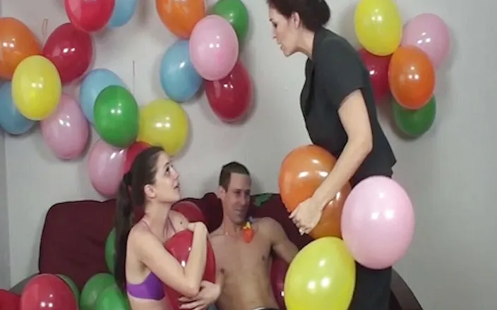 Charlee Chase: Charlee Chase loves busting balloons!