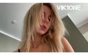 Viky one: Sanfter blowjob und schwanzreiten von einer schönen blondine