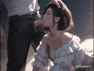 AItuner: 我走到窗前，他手里的纤细腰肢--我坐在灯光前，直到灯光变成金色的尽头。