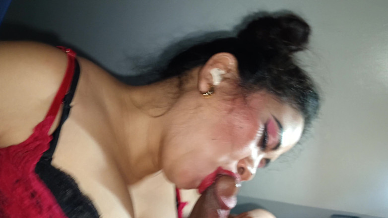 The director: Big Tits Wife Gives a Mind Blowing Blowjob