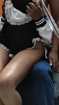 My Beautiful Maid Lets Me Fuck Her Raw and Cum Inside Her.