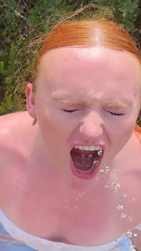 Thirst and Wetting Jeans Outdoors
