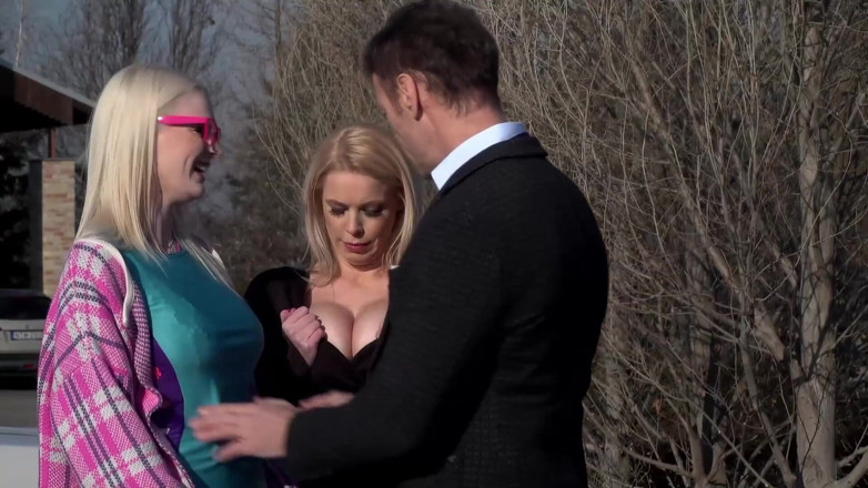 MILF and Big Wet Tits XXX: Rocco Style Wild Threesome Pound Fest