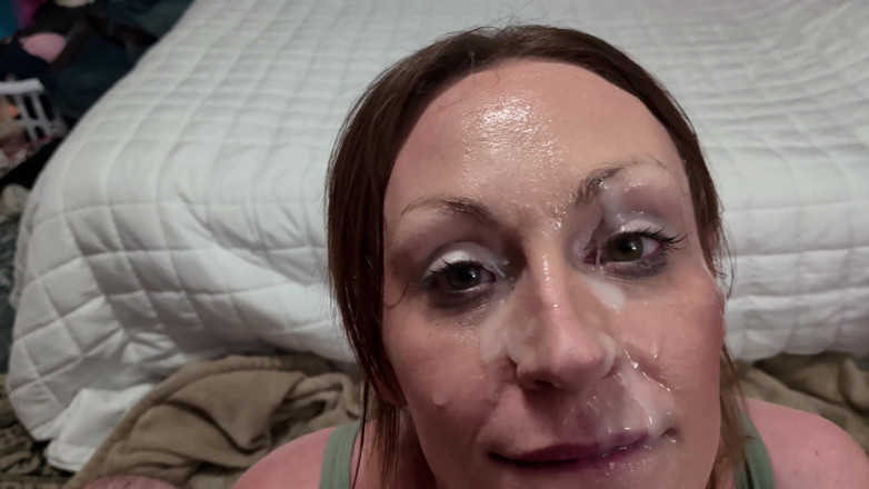 Vanessa Hastings: Vanessa Hastings pOV schlampiger halsfick, blowjob &amp; massive gesichtsbesamung