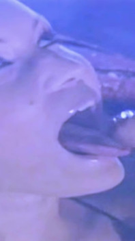 Stunning Blonde Pornstar Takes a Full Load in Her Mouth in the Cellar