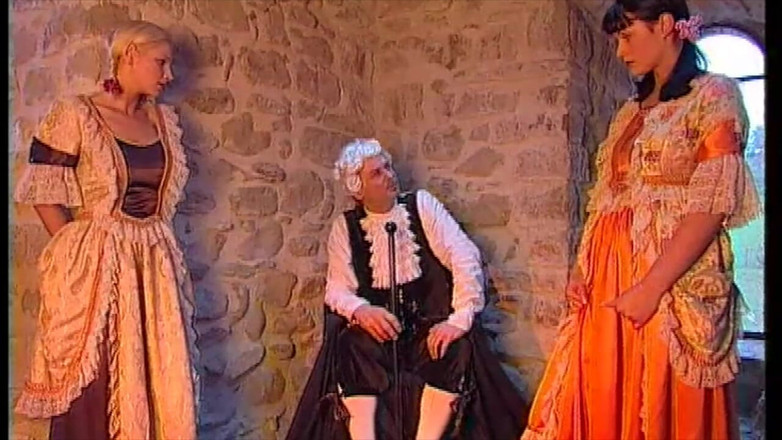 Inhonorof porn: O chestie de 3 oameni într-o mască cu marchizul