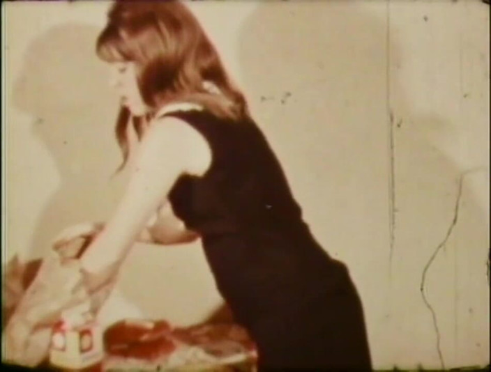 Vintage Usa: Słodka młoda vintage dziewczyna bierze dużego kutasa