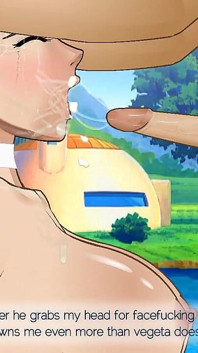 Bulma Sloppy Facefuck in Wedding Dress