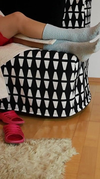 Cozy & Perky - Růžové snímky, Fuzzy Ponožky & Nylonem vonící škádlení
