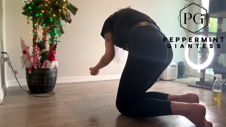 Peppermint Giantess: Fruit Crush Aftermath: Cleaning up the Juicy Floor Mess