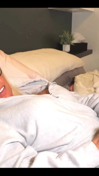 Futa Horny in Bed with Facial Cumshot