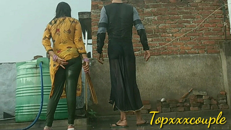 Topxxxcouple: Indian Rain Bath.